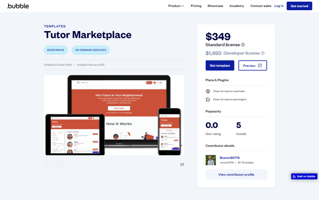 The Best Bubble Templates for Marketplace Businesses